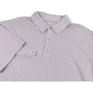 Link Soul Golf Polo‎ Shirt Size XL Mens Purple Short Sleeve Luxury Cotton